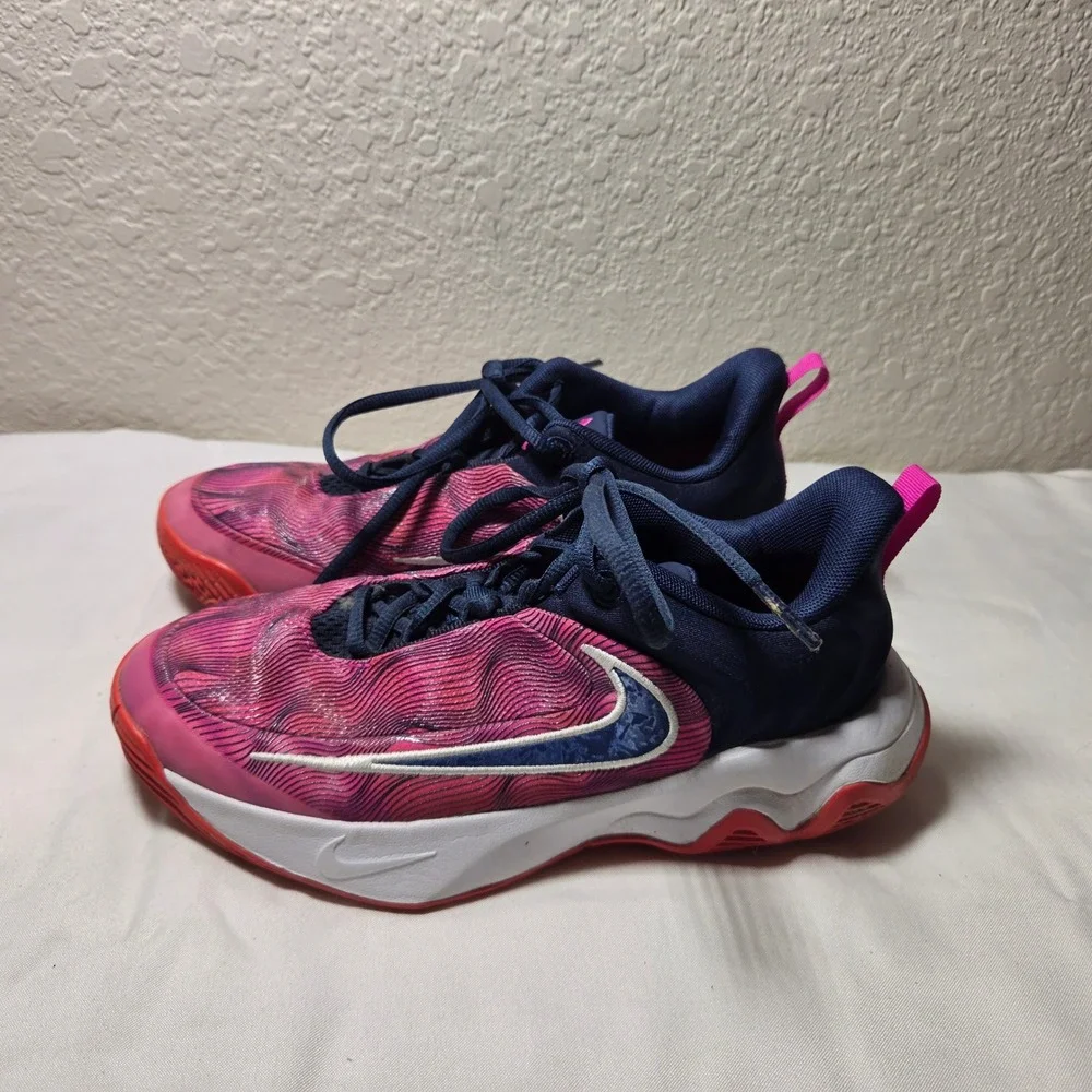 Nike Giannis Immortality 3 Pink Navy Blue Basketball Shoes IH7662-600 Youth 4Y